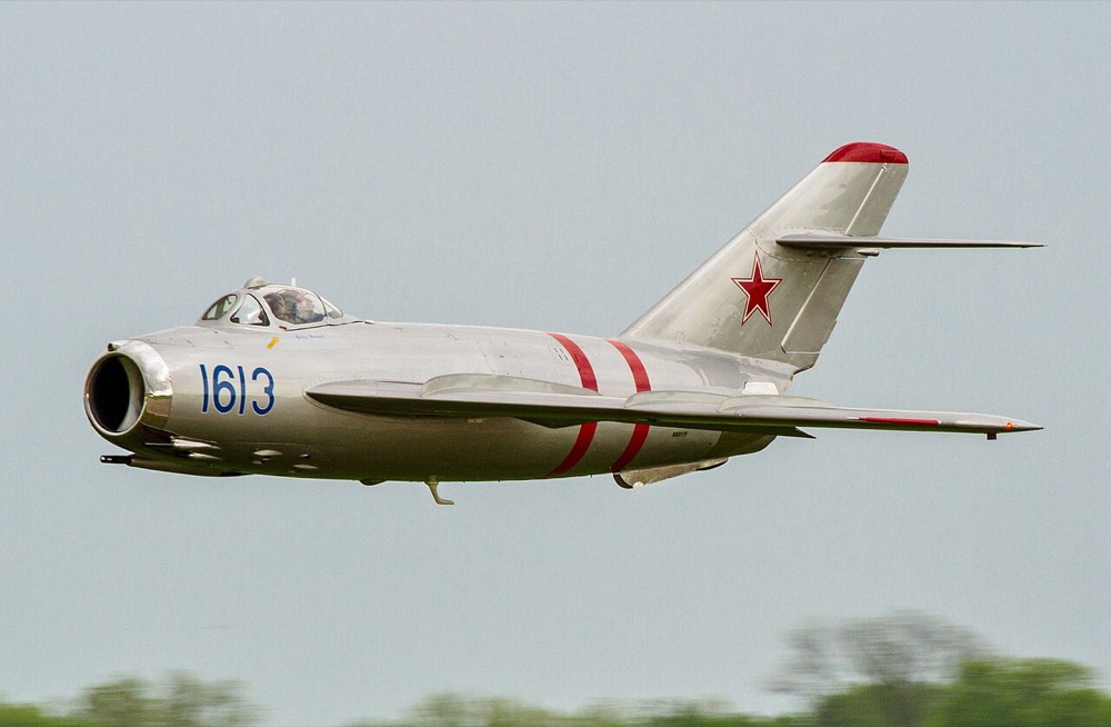 MiG-17 in flight